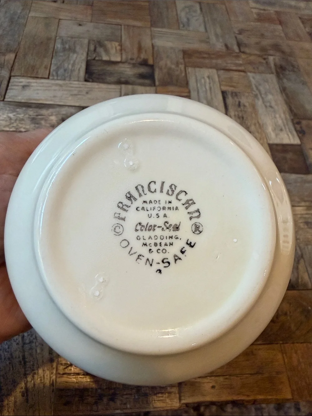 Franciscan Larkspur Mid-Century Sugar Bowl c 1958